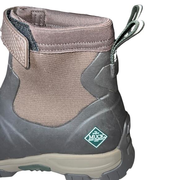 Muck Boot Men\'s Apex Mid-Zip Boots dark brown size 8 NEW waterproof boot main image 4